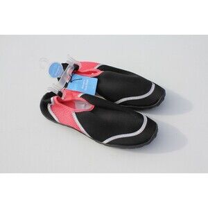 Water Shoes Black/Pink Sun & Sky Womens Size 9-10 Swim Diving Surf Aqua Beach #1